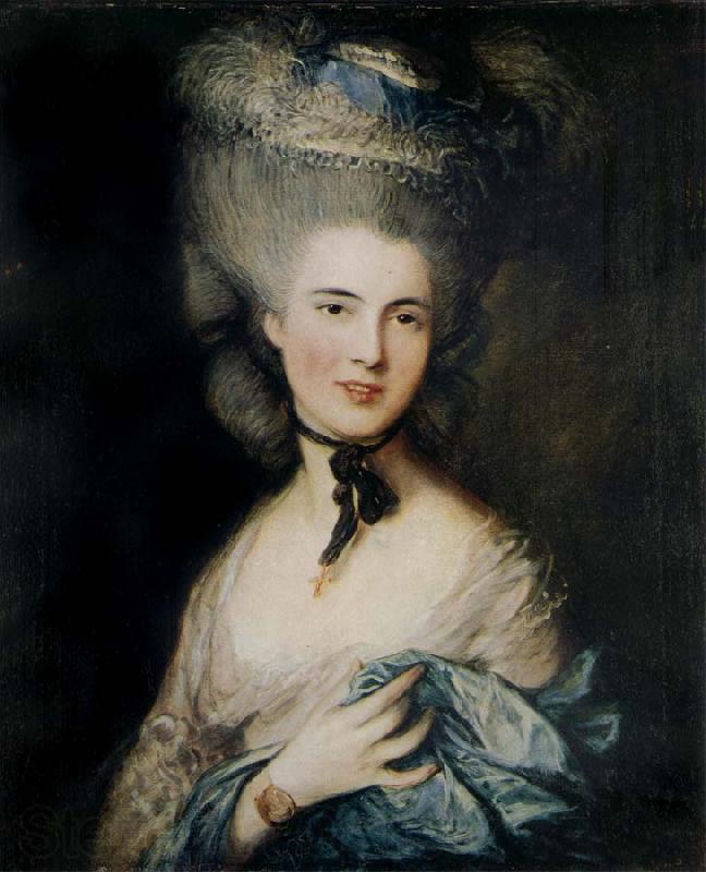 Thomas Gainsborough Lady in Blue Spain oil painting art
